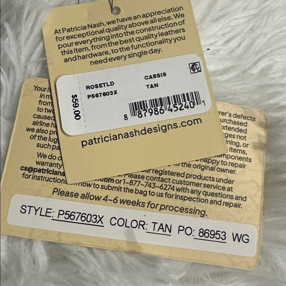 PATRICIA NASH The Cassis ID Case STYLE #P567603X Zippered 9 credit card slots. - Picture 7 of 9